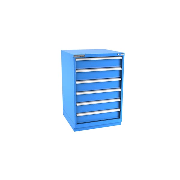 Champion Tool Storage Modular Drawer Cabinet, 6 Drawer, Blue, Steel, 28 in W x 28-1/2 in D x 41-3/4 in H S18000601ILCFTB-BB - main